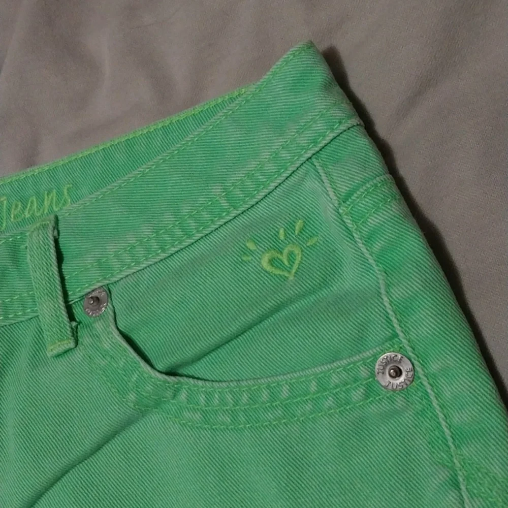 Justice neon girl shorts - 2 pairs (pink & green) Size 16